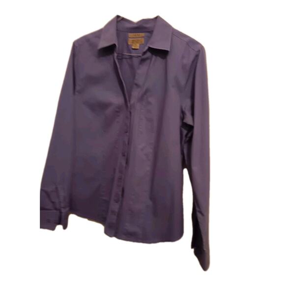 Gold Label Investments Blouse Women's Sz 10 No Iron Sophisticated Timeless EUC - Picture 2 of 6